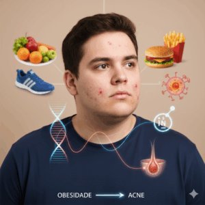 obesidade e acne