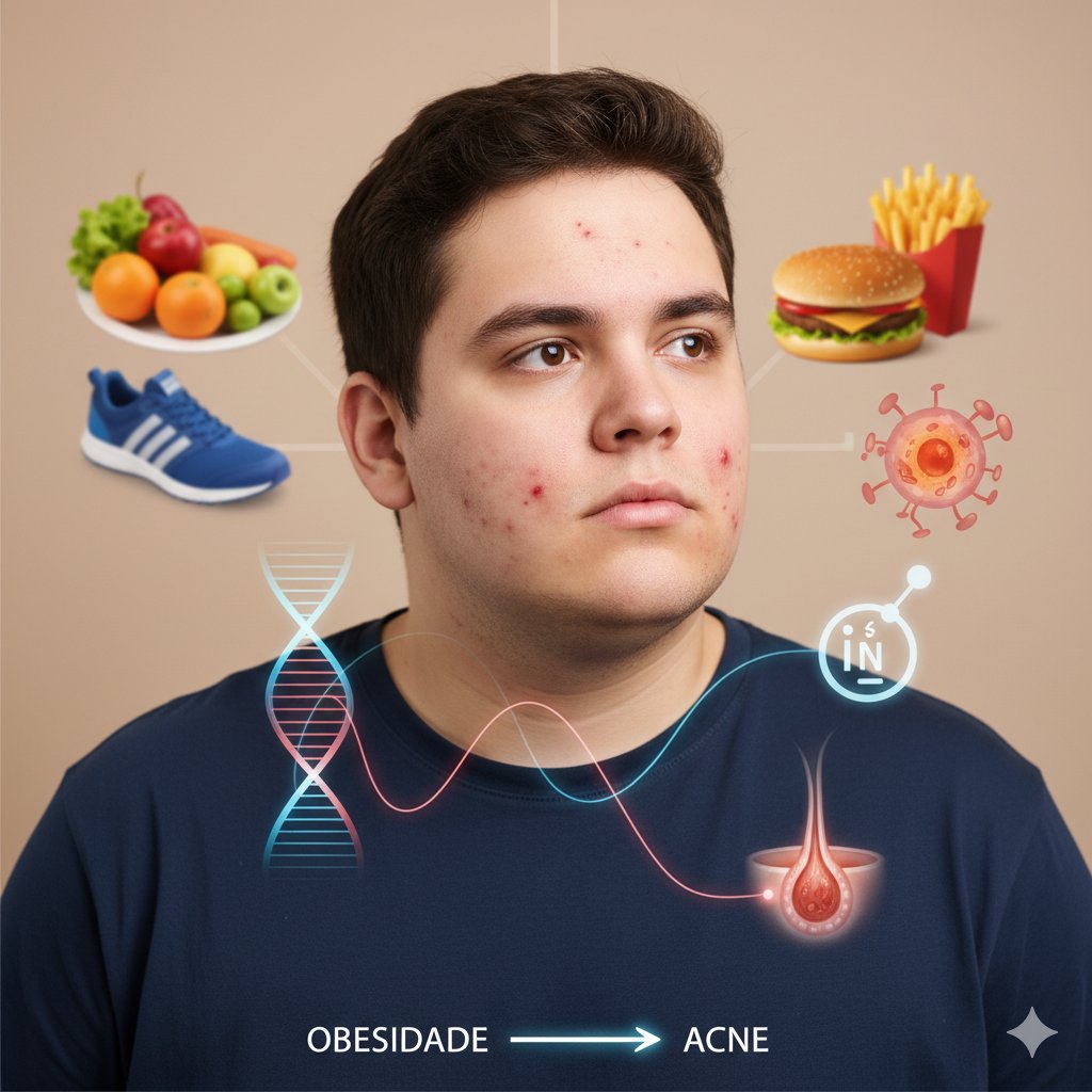 obesidade e acne